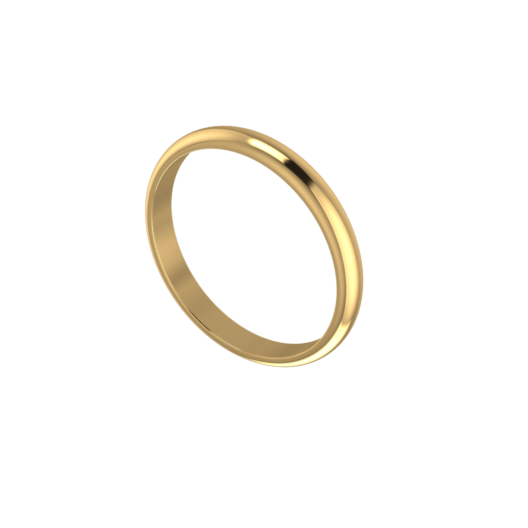 حلقه ازدواج کلاسیک عرض 2.5 میل 