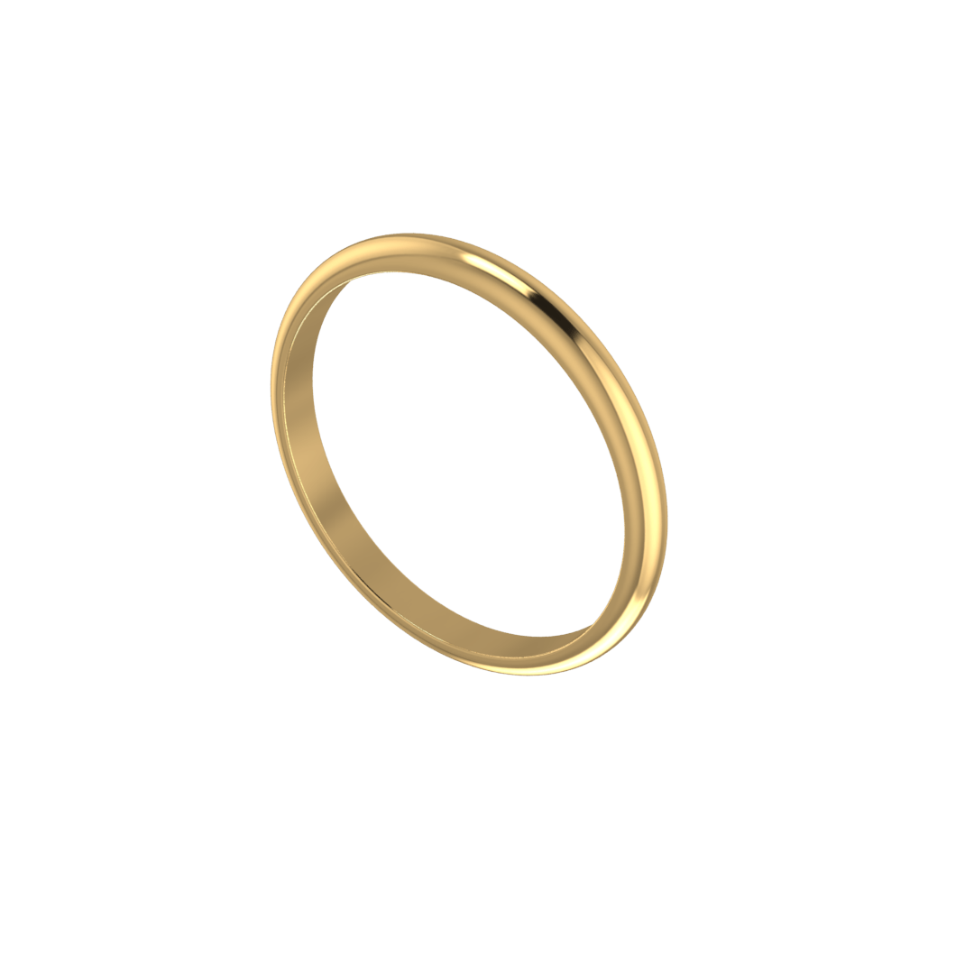 حلقه ازدواج کلاسیک عرض 2 میل 