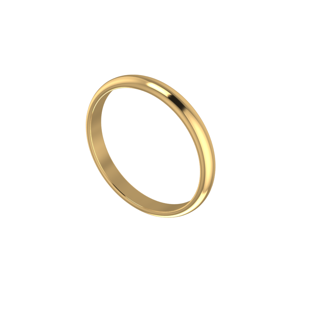 حلقه ازدواج کلاسیک عرض 2.5 میل